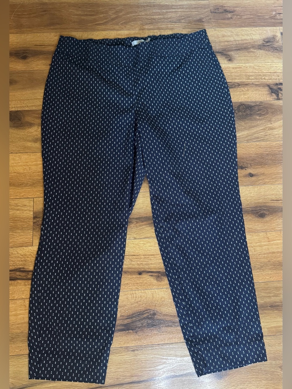 Dalia Women’s Cropped Ankle Dress Pants Navy Blue Size 16 W